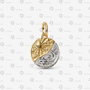 Pandora Sun and Moon Medallion Charm